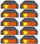 1бр. ЛЕД LED габарити с 4 диода , OРАНЖЕВИ , 12-24V BK200A, снимка 4