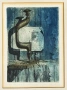 Стара картина, суха игла, литография, офорт, графика, подписана. Warner Hemstede, снимка 2