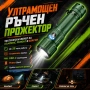 Мощен тактически акумулаторен фенер YEMAO 5080 лумена 3x KX50 LED USB-C Power Bank един бутон, снимка 9