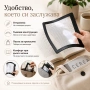 Увеличителна лупа А4 за четене на книга бродиране шиене 5X увеличение, снимка 7