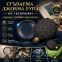 Сгъваема увеличителна ръчна лупа голямо увеличение 10x за четене мини, снимка 1