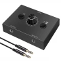 HiFi стерео аудио превключвател 2x1/1x2 – RCA & 3.5 мм жак суичър с Mute бутон за PC и аудио 10472, снимка 10