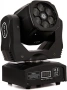 Преносими LED сценични светлини с движеща се глава и управление (6x12W + лазер), снимка 3