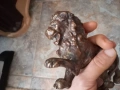 Бронзова фигура с лъв , снимка 5