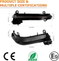 Динамични LED мигачи за огледала BMW POPMOTORZ 2835 SMD Black, Sequential, комплект 2 броя, снимка 6