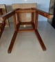 Дървени табуретки с четири крака, снимка 3