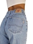 Vintage унисекс дънки Mustang Michigan Jeans / 90s Loose Straight Denim / Heavy Dark Wash, снимка 16