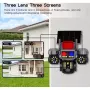 Соларна Камера Охранителна SUNVISION 16 MP 3 Обектива Аларма Wi-Fi v380, снимка 3