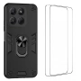 WANLONFENG YS Series Удароустойчив Калъф със Стойка и 2 Броя Стъклени Протектори за Motorola Moto G3, снимка 4
