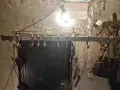 професионален алуминиев гребен (греда) с местящи се куки за месо (ченгели)., снимка 1