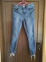 еластични накъсани дънки с висока талия Denim Go, снимка 1