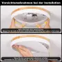 LED лампа 40 см 36W 4000K с дървесен дизайн за таван, снимка 3