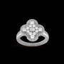 Van Cleef & Arpels VCA Silver Diamonds Vintage Alhambra Clover Дамски Пръстен, снимка 7