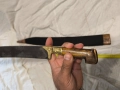 Голям масивен ятаган с кания, нож, мачете, колак, караколакк , снимка 5
