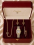 Cartier Дамски Подаръчен Комплект - Гривна, Колие, Обеци И Часовник - Различни ЦВетове Код SK1819, снимка 5