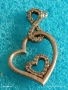 Сребърна висулка във формата на сърце ❤️ с символ безкрайност и цирконий нежно бижу 52927, снимка 6