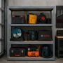 Метален гаражен стелаж HÖGLER 180x160x60 см – 4 рафта, до 1200 кг, поцинкована стомана, снимка 3