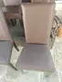 Стол за трапезария, дърво, кожа 45смна90см, снимка 4