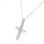 Златнo колие с диаманти 0,96Ct. чистота:SI 42см. модел:42559-1, снимка 2