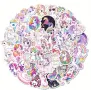 50 Еднорог unicorn самозалепващи стикери лепенки за украса декор торта парче и др, снимка 1