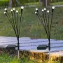 Соларни градински лампи Светулки 6 LED | Комплект 2 броя | IP65 | До 15 часа работа , снимка 4