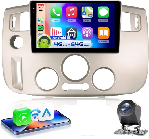 Мултимедия за Renault Scenic 2003-2009, Android, Навигация, Waze, Carplay, Андроид, двоен дин