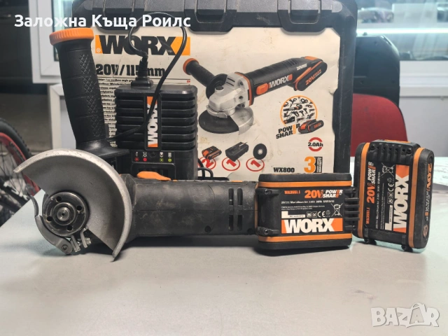 Акумулаторен ъглошлайф Worx WX800
