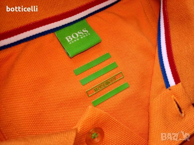 Hugo Boss Paddy Flag Netherlands Cotton Polo Shirt - L - оригинална мъжка тениска, снимка 3 - Тениски - 55002455