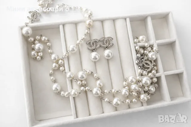 CHANEL колие, обеци, снимка 13 - Колиета, медальони, синджири - 52132282