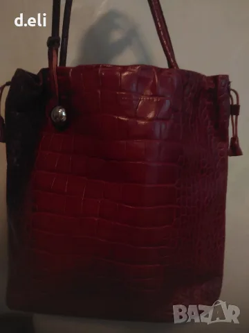 FURLA и Max Mara Original 100% Кожа Страхотна чанта, снимка 6 - Чанти - 55236125