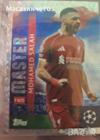 Стикер Topps UEFA Champions League 2025/2026 – Master #258 Mohamed Salah (Foil