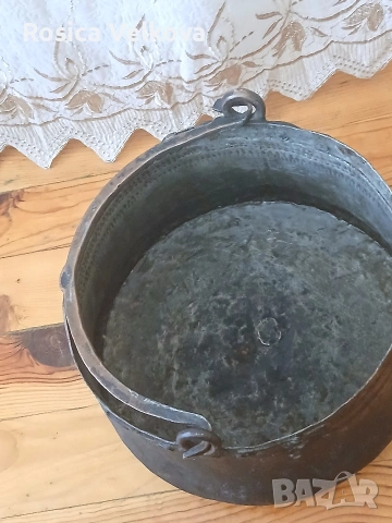 Меден (бъкърен) котел , снимка 2 - Антикварни и старинни предмети - 54149399