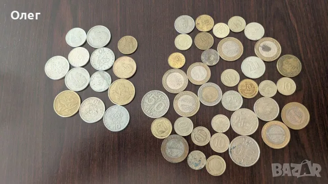 Монети от Гърция и Турция (драхми,лири,биметал,Ататюрк) 