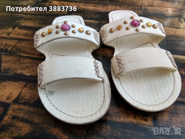 Дамски чехли Dolce & Gabbana,ест.кожа, снимка 2 - Чехли - 54863600