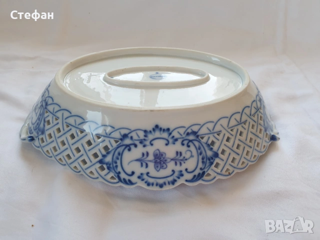 Ажурен порцеланов съд, снимка 5 - Антикварни и старинни предмети - 54345621