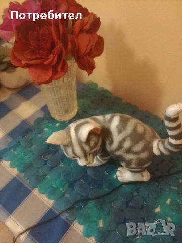 Порцеланова котка за декор, снимка 3 - Други - 54659038