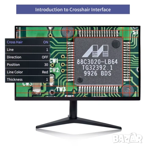 1080P 60FPS HDMI + VGA + USB multi SANQTID TD-VB20A дигитална камера за микроскоп, снимка 6 - Камери - 54918190