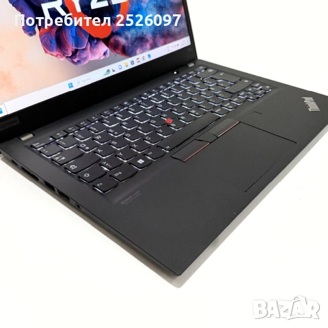 Lenovo ThinkPad T495s/Ryzen 5 3500U/8GB/256GB NVMe, снимка 4 - Лаптопи за работа - 54833355