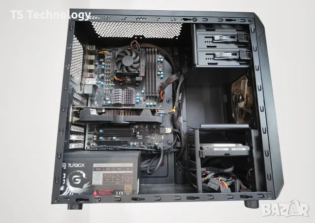 Настолен компютър 16GB RAM / 6-ядрен AMD / 1TB / Напълно обслужен и готов за работа, снимка 2 - Геймърски - 55328520