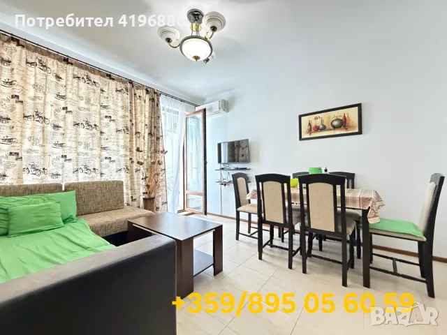 Наличен Акт. 16! Битов Ток! Нов Двустаен Апартамент до Южния плаж на с. Равда и Морето, снимка 3 - Апартаменти - 54735793