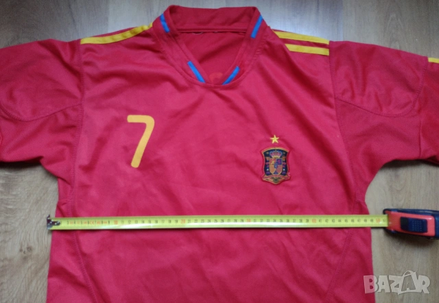 Spain / David Villa #7 - мъжка футболна тениска на Испания, снимка 5 - Спортни дрехи, екипи - 54727597