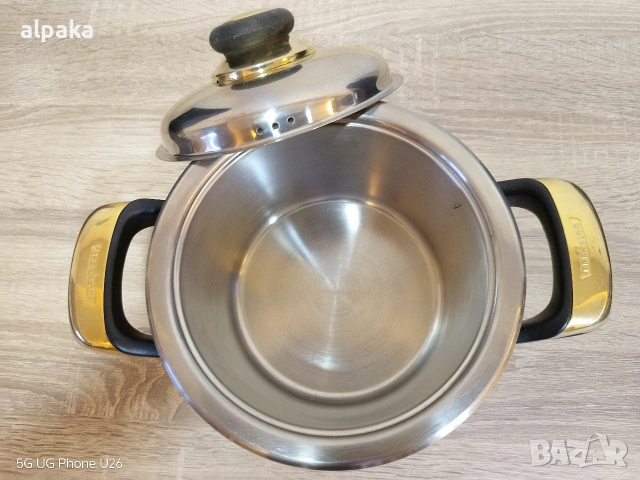 Продавам немска тенджера алпака Prestige, 1.5 литра, снимка 5 - Съдове за готвене - 54974299