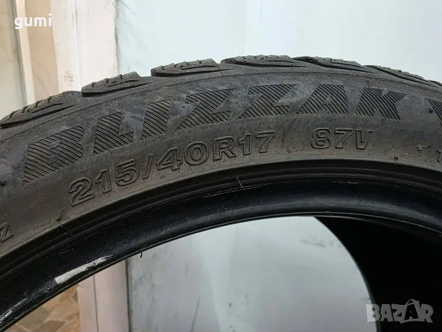 4бр зимни гуми 215/40/17 BRIDGESTONE L06359 , снимка 6 - Гуми и джанти - 55460155