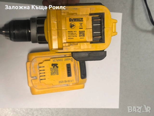 Ударен акумулаторен винтоверт DeWalt DCD796 с батерия DCB184(5Ah) и зарядно DCB107, снимка 7 - Винтоверти - 54480252