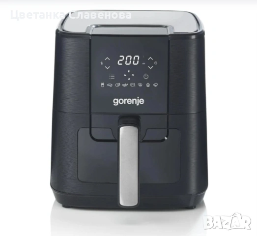 Еърфрайер ФРИТЮРНИК 5.4 литра С ГОРЕЩ ВЪЗДУХ GORENJE AF1350DWB, снимка 3 - Фритюрници - 53978192