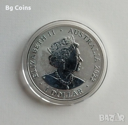 Сребро 1 OZ 2022 Делфини , снимка 2 - Нумизматика и бонистика - 54378718