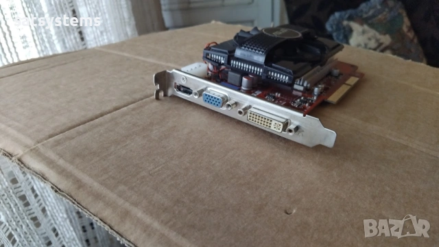 Видео карта AMD Radeon Asus HD AH4650 HDMI 1024MB GDDR2 128bit AGP, снимка 3 - Видеокарти - 54579068