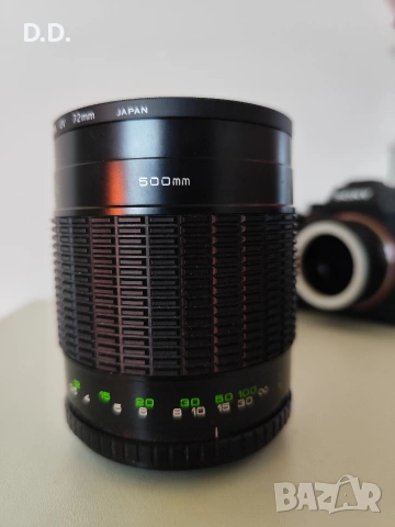 Обектив Hanimex 500 F8 (резба М42) Mirror Lens