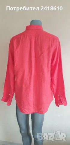 POLO Ralph Lauren Len/ Лен Custom Fit Mens Size M  ОРИГИНАЛ! Мъжка Ленена Риза., снимка 11 - Ризи - 53709193