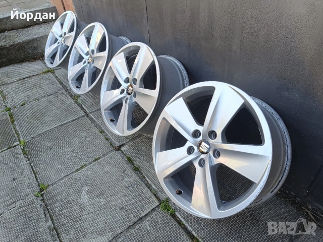 ОРИГИНАЛНИ джанти 17 ' цола 5x112 57,1 Seat / СЕАТ VW AUDI Skoda 7,5J ET51, снимка 5 - Гуми и джанти - 54844868